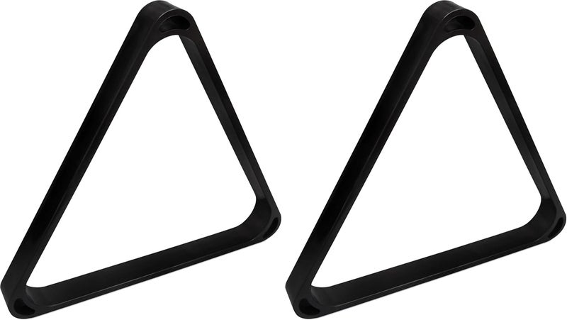 okko Billiard Pool Table Heavy-Duty Deluxe Plastic 8 Ball Triangle Rack for 2 1/4" Pool Balls - Image 1